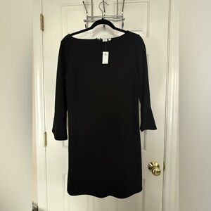 GAP black shift dress never worn with cute bell at bottom of sleeve